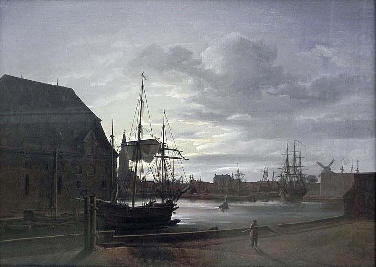 Johan Christian Dahl Frederiksholms Canal in Copenhagen with Christian IV's Brewery china oil painting image